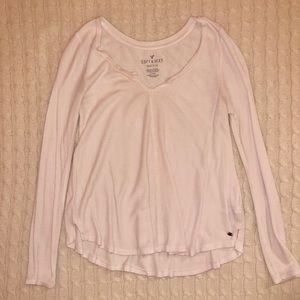 Waffle weave long sleeve